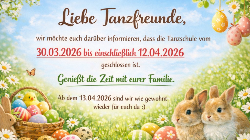 Wir machen Osterferien