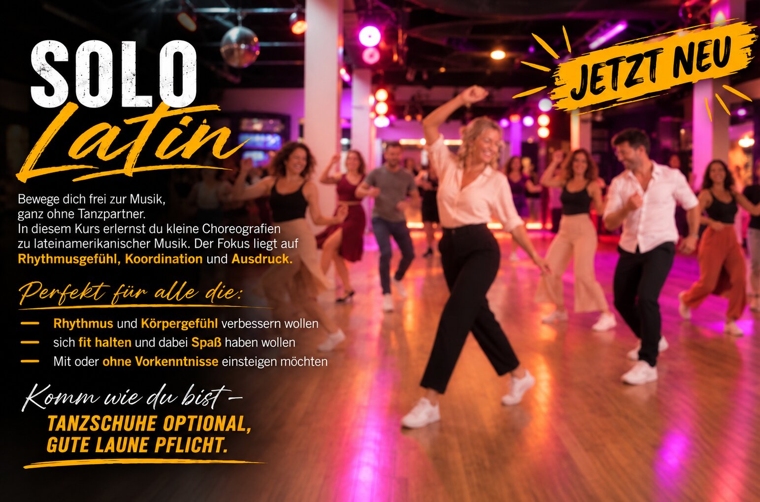Neuer Solo Latin Kurs